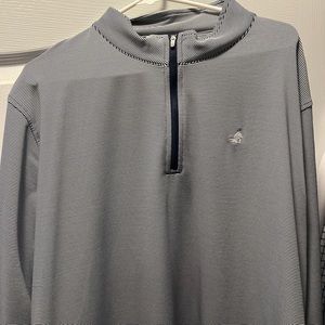 Black & White Striped Peter Millar Pullover